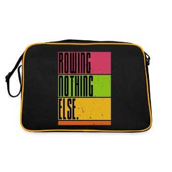 Rowing - Nothing Else - Rowing - Rower - Rower - Retro Bag - black/gold - Back