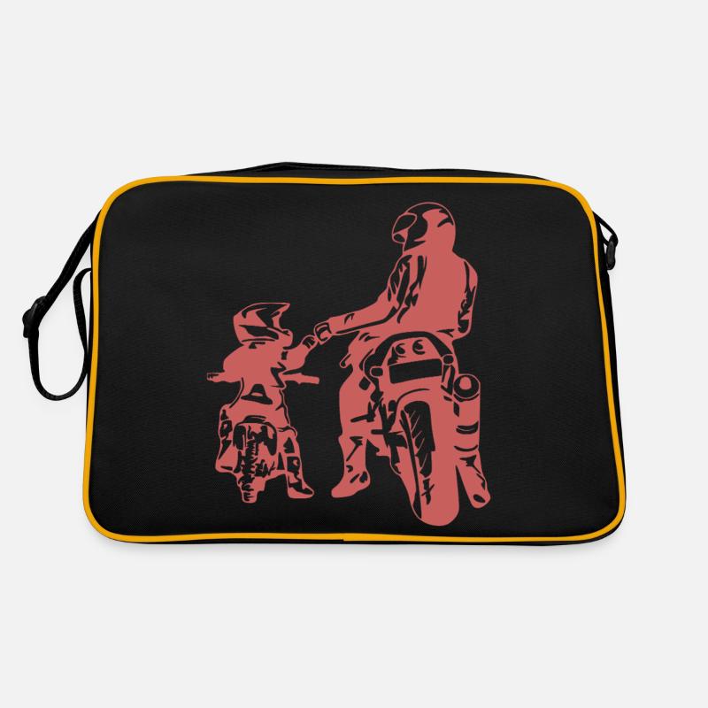 Outlaws skull Motorway gangs Biker death Retro Bag