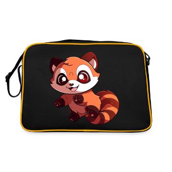 Red Panda - Retro Bag - black/gold - Back