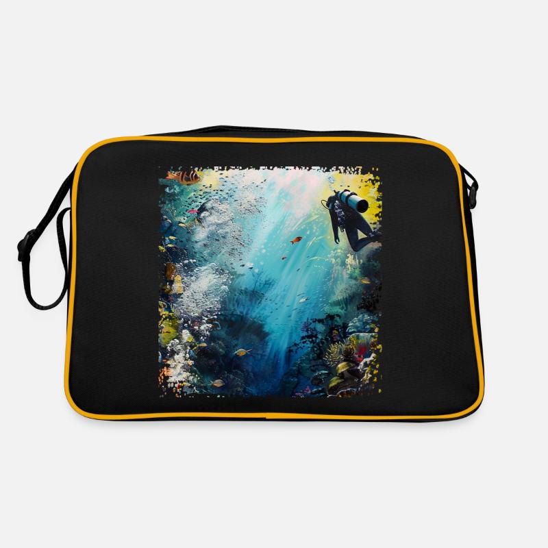 La plongée est une passion Sac Retro