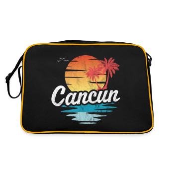 Cancun - Sac Retro - noir/or - Dos