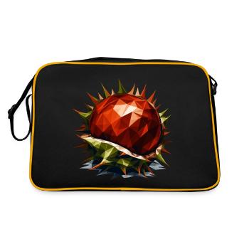 Polygon Chestnut: Autumnal deciduous tree in - Retro Bag - black/gold - Back