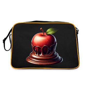 Chocolate Apple Fusion Melting Design - Retro Bag - black/gold - Back