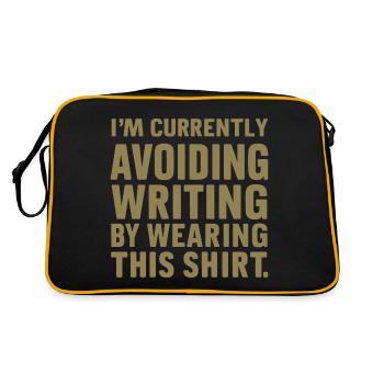 Writing Avoidance: The Confession - Retro Bag - black/gold - Back