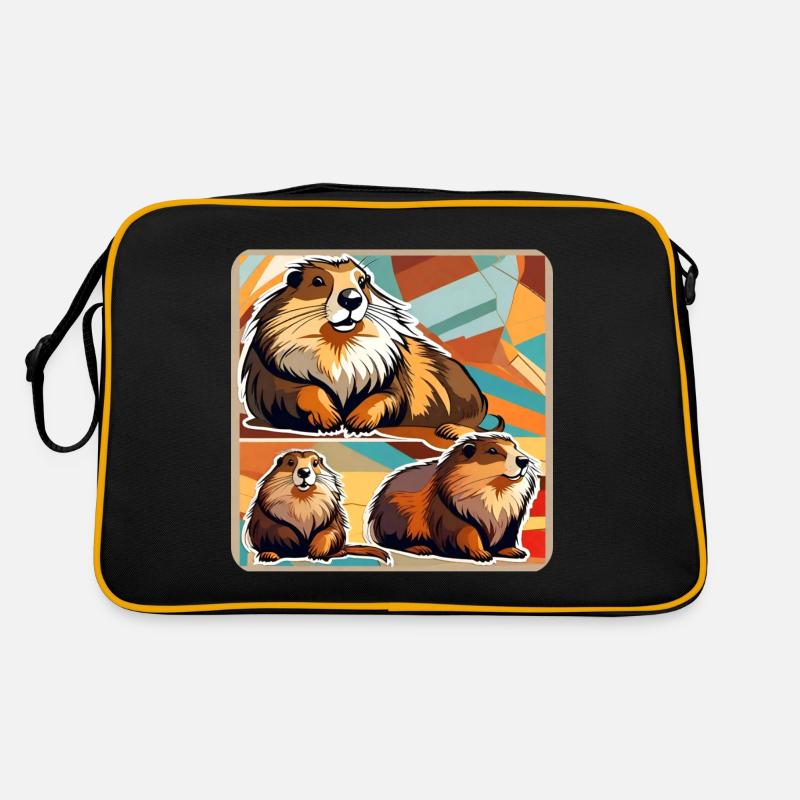 Marmottes mignonnes Sac Retro