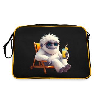 Yeti Monster in Sun Chair - Retro Bag - black/gold - Back