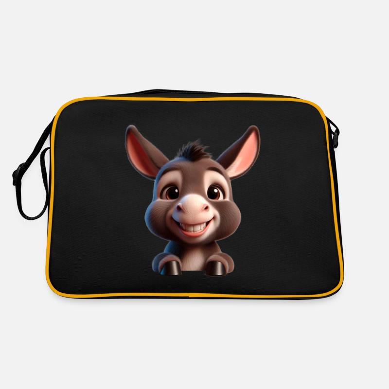 Baby Donkey Esel Mule Retro Bag