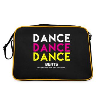 Dance, I love Dance, Dance Hoodies, Dance T-shirts - Sac Retro - noir/or - Dos