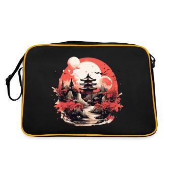 Old Japan - Retro Bag - black/gold - Back