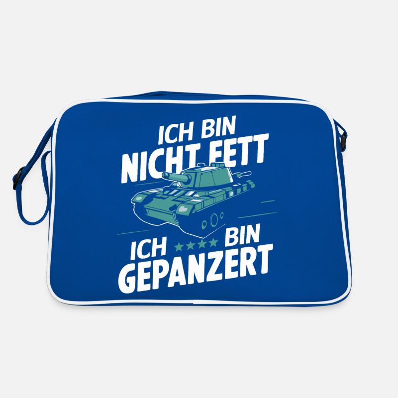 Panzer Kampfpanzer Panzerkampfwagen Panzerfahrer Retro Tasche