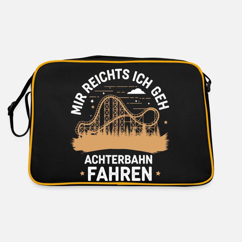 Achterbahn Freizeitpark Roller Coaster Retro Tasche