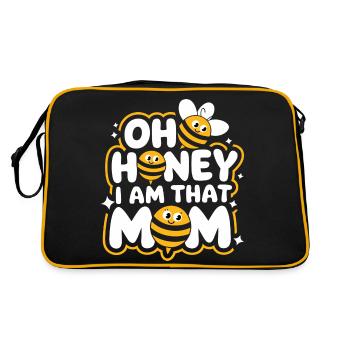 abeille abeille apicultrice abeille abeille - Sac Retro - noir/or - Dos