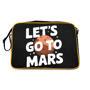 Mars Planète Planète Système Solaire - Sac Retro - noir/or - Dos