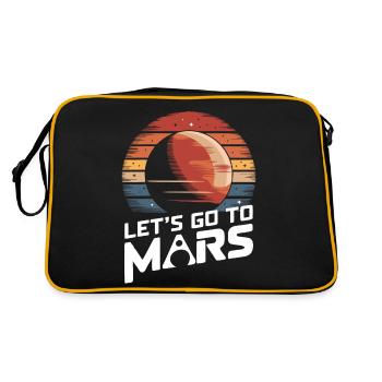 Mars Planète Planète Système Solaire - Sac Retro - noir/or - Dos
