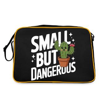 Cactus Cacti Desert Plant - Retro Bag - black/gold - Back