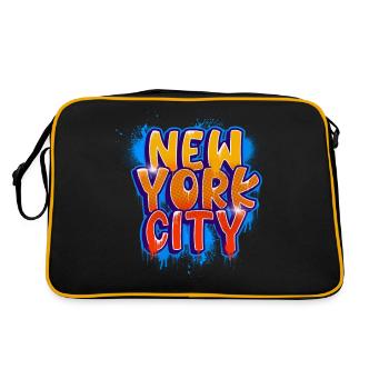 Ville de New York - Sac Retro - noir/or - Dos