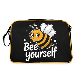 abeille abeille apicultrice abeille abeille - Sac Retro - noir/or - Dos