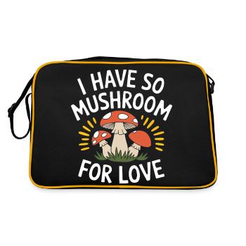 Mushroom Mushrooms Funghi Mushroom - Retro Bag - black/gold - Back