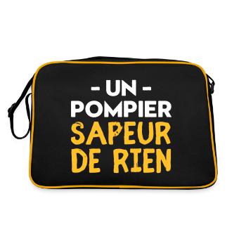 Sapeur Pompiers héros et peur de rien - Sac Retro - noir/or - Dos