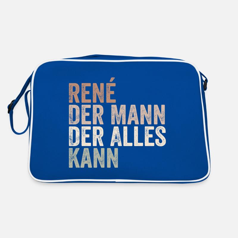 Rene The man who can do everything First name René Retro Bag
