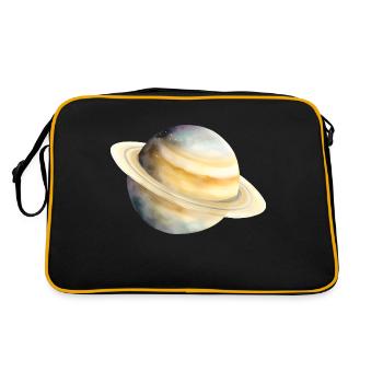 Saturn - Retro Bag - black/gold - Back