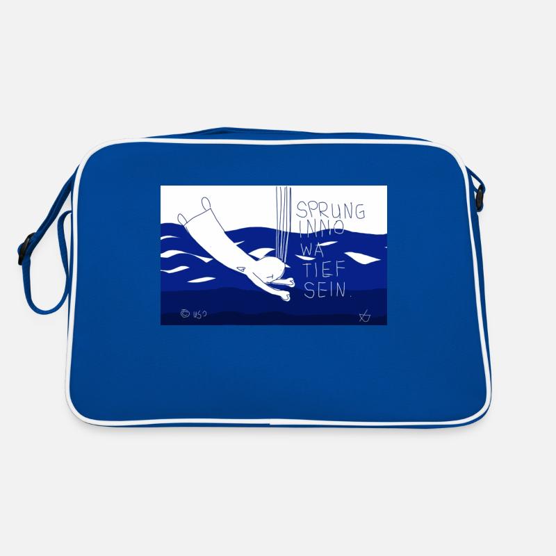 Sprunginnowatief sein. Retro Tasche