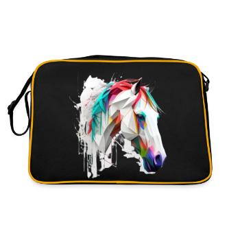 Art de la tête de cheval - Sac Retro - noir/or - Dos