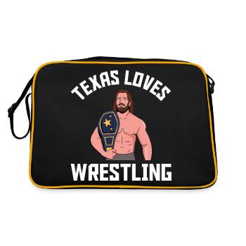 Conception de lutte au Texas pour les fiers fans du Texas - Sac Retro - noir/or - Dos