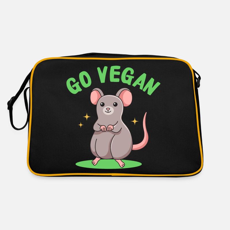 Rat design for proud vegans Retro Bag
