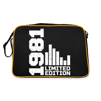 Millésime 1981 Cadeau d’anniversaire 1981 Année 1981 - Sac Retro - noir/or - Dos