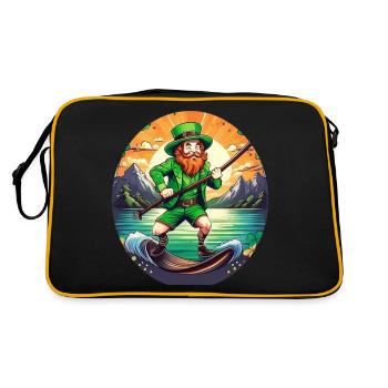 Planche à pagaie Shamrock Shamrock de la Saint-Patrick - Sac Retro - noir/or - Dos