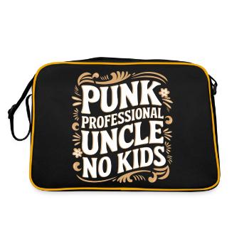 Punk Professional Uncle No Kids 9 - Retro Tasche - Schwarz/Gold - Hinten