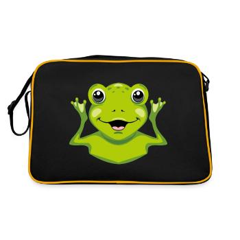 Grenouille chanceuse - Sac Retro - noir/or - Dos