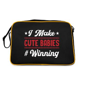 Father's Day dad dad dad dad dad dad dad - Retro Bag - black/gold - Back