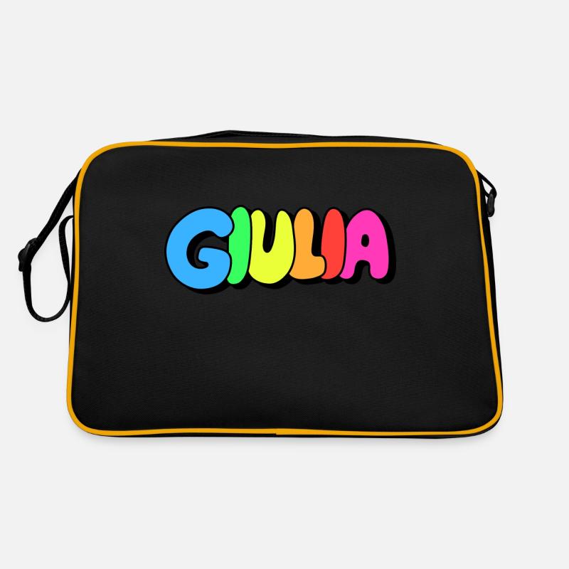 Giulia - Retro Bag - black/gold