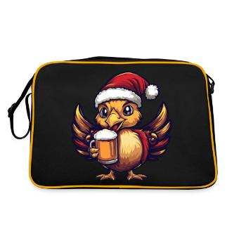 Truthan Christmas Beer Funny - Retro Bag - black/gold - Back