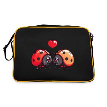 Coccinelle Couple Amour Couple Amoureux - Sac Retro - noir/or - Dos