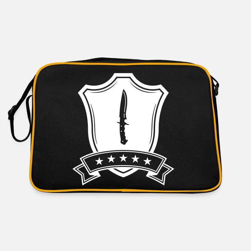 Messer Wappen Retro Tasche