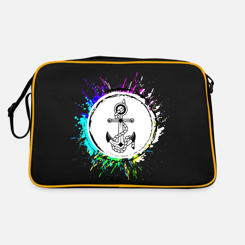 Anker Symbol Zeichen Retro Tasche