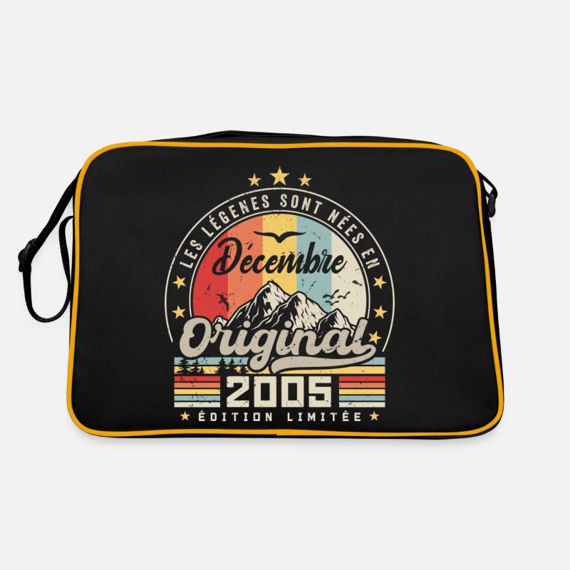 Cadeau D'anniversaire Nées En Décembre 2005 Sac Retro