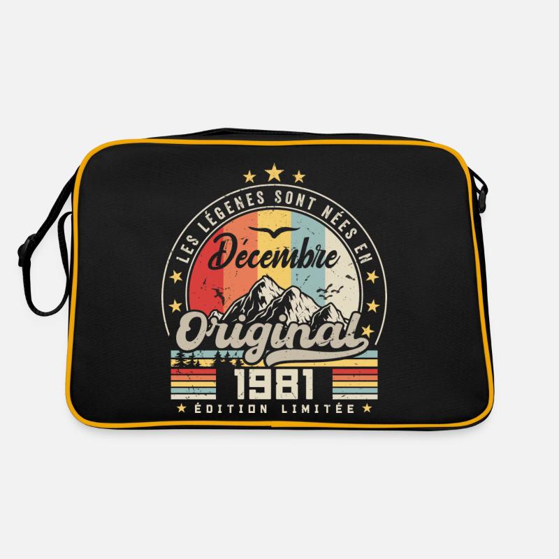 Cadeau D'anniversaire Nées En Décembre 1981 Sac Retro