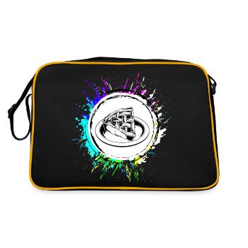 Baking Apple Pie - Retro Bag - black/gold - Back