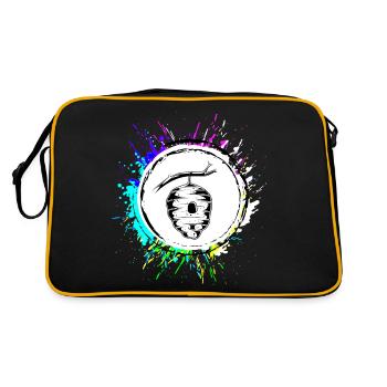 Beekeeper honey bees nest - Retro Bag - black/gold - Back