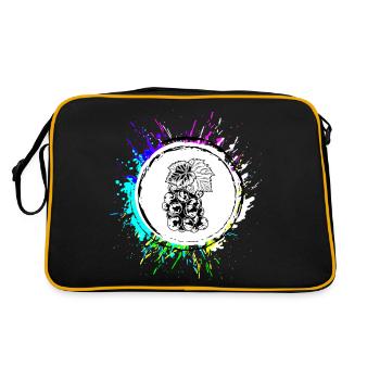 Raisins Raisins Colorés - Sac Retro - noir/or - Dos
