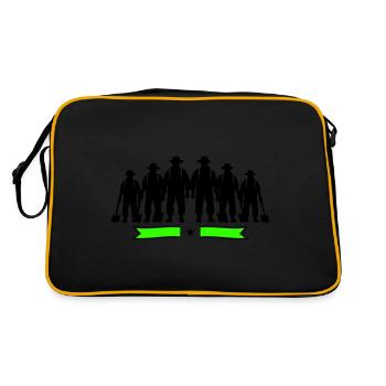 Silhouette de fermier Bauer - Sac Retro - noir/or - Dos