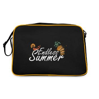 Endless Summer Motif - ideal for summer holidays - Retro Bag - black/gold - Back