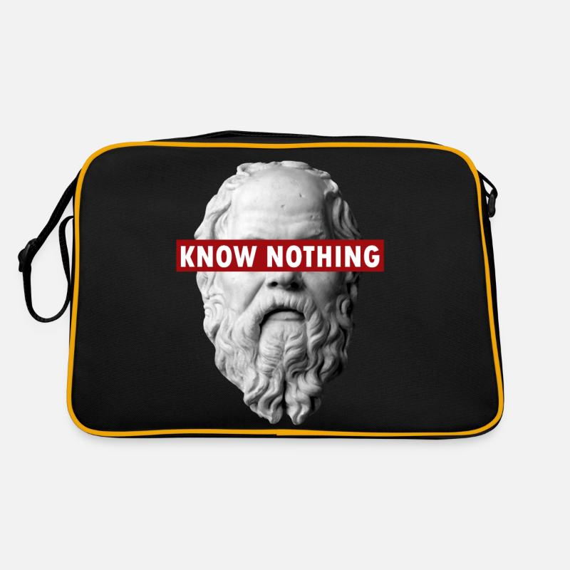 KNOW NOTHING SOCRATES Retro Bag