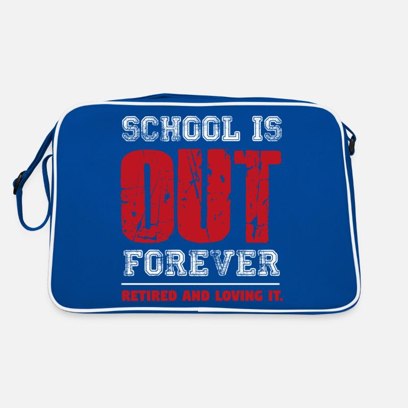 Lehrer Rentner Teacher retired school Retro Tasche