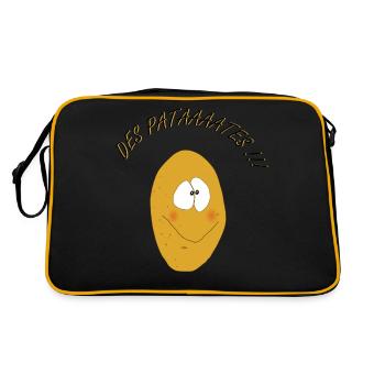pataaaaates - Sac Retro - noir/or - Dos