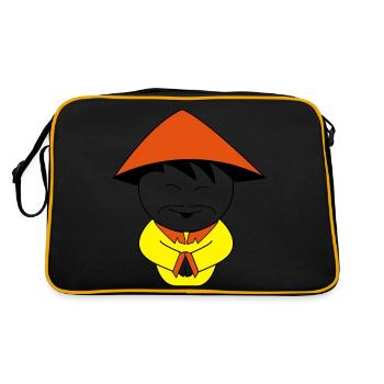 chinese - Retro Bag - black/gold - Back
